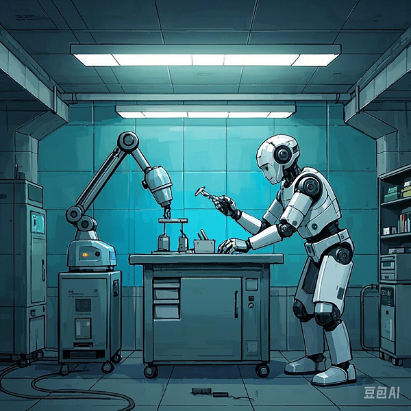 生成機器人干活圖片